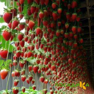 Клубника ампельная Анастасия купить по цене от 370р. в интернет-магазине «Посадика» с доставкой почтой в в Кимовске и по всей России – [изображение №1].