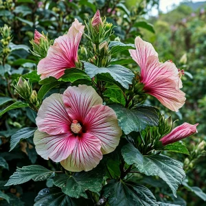 Гибискус Иден Бьюти купить по цене от 460р. в интернет-магазине «Посадика» с доставкой почтой в в Кимовске и по всей России – [изображение №1].